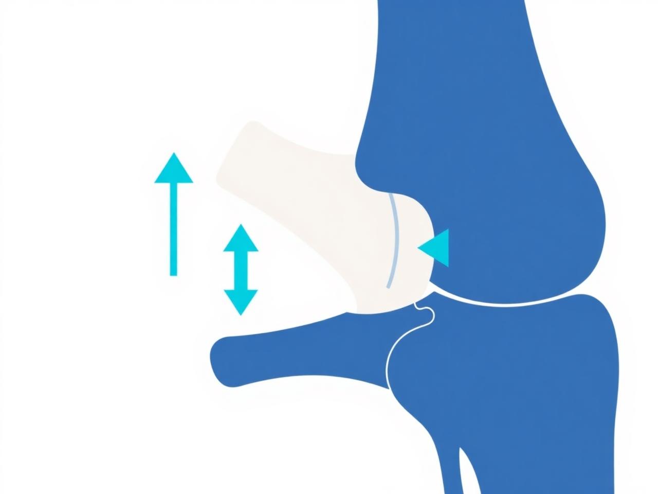 Ilustración del efecto de descompresión sobre la articulación de la rodilla